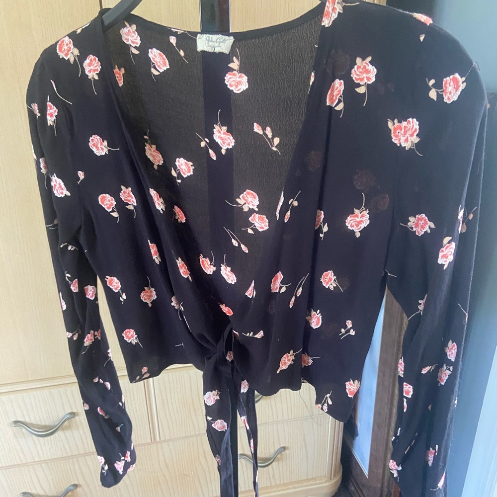 Flower crop top